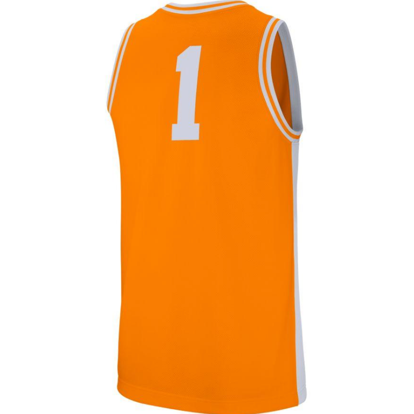 Tennessee Volunteers Nike Retro Orange Replica #1 Basketball Jersey for Men product image 2, provided for visual reference