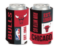 Chicago Bulls Color Block 12 oz. Can Cooler By Wincraft product image 1, provided for visual reference and product detail