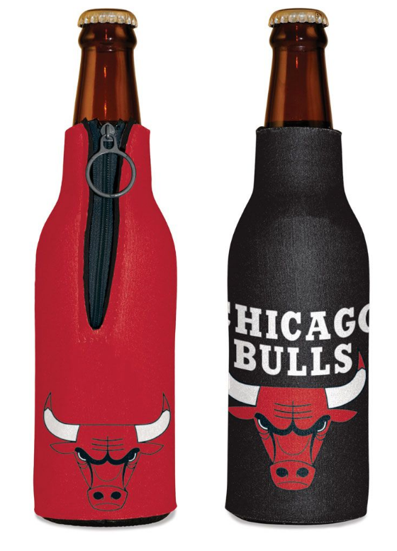 Chicago Bulls Zip Up Bottle Cooler product image 1, provided for visual reference and product detail review