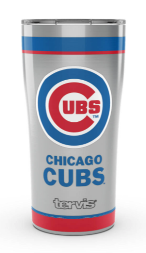 Chicago Cubs™ Tradition 20 oz. Stainless Steel Tumbler product image 1, provided for visual reference and product detail
