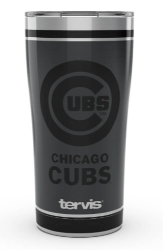 Chicago Cubs™ Blackout 20 oz. Stainless Steel Tumbler product image 1, provided for visual reference and product detail