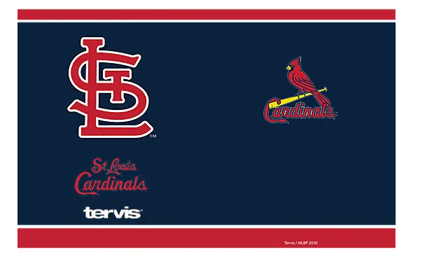 St. Louis Cardinals™ Navy Home Run 20 oz. Stainless Steel Tumbler product image 3, provided for visual reference and product