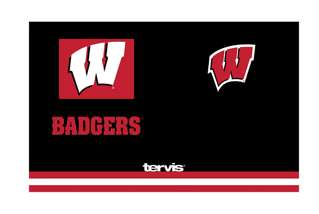 Wisconsin Badgers™ Blocked 20 oz. Stainless Steel Tumbler product image 2, provided for visual reference and product detail
