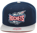 Houston Rockets Mitchell & Ness Hardwood Classics Reload 2.0 Snapback Hat - Navy/Gray product image 1, provided for visual