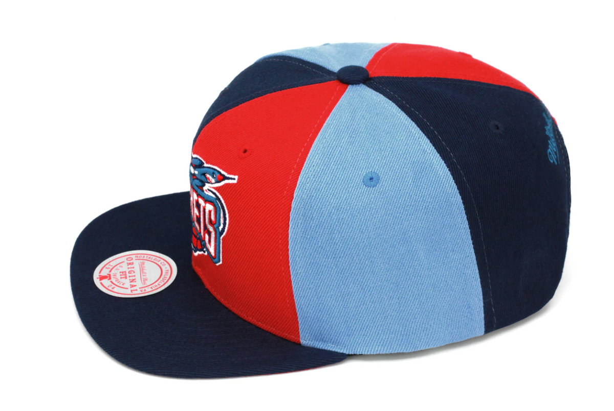 Houston Rockets Mitchell & Ness NBA Pinwheel Snapback Hat for Men product image 3, provided for visual reference and product