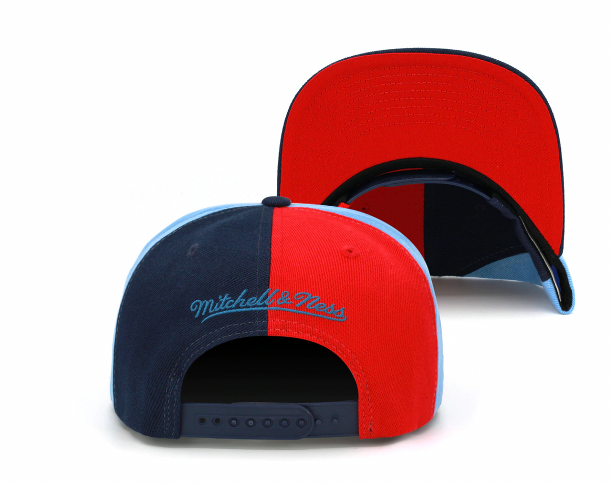Houston Rockets Mitchell & Ness NBA Pinwheel Snapback Hat for Men product image 2, provided for visual reference and product