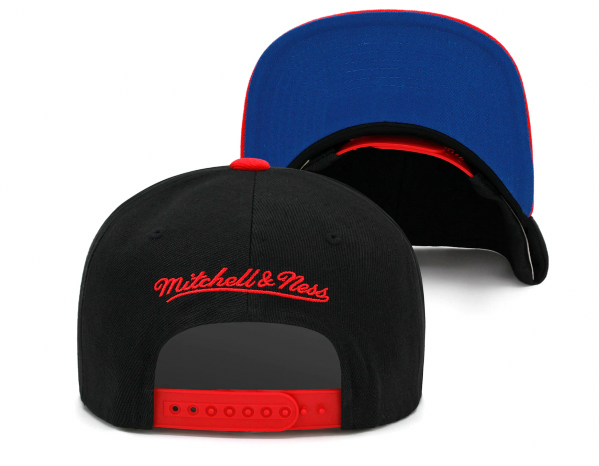 Los Angeles Clippers Mitchell & Ness Hardwood Classics Reload 2.0 Snapback Hat - Black/Red product image 2, provided for