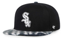 Chicago White Sox MLB Black Truckin Tie Dye '47 Brand Captain Snapback Hat product image 1, provided for visual reference