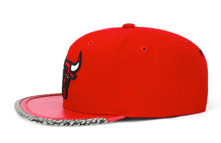 Chicago Bulls Day 3 Red/ Concrete Gray Mitchell & Ness Snapback Hat product image 2, provided for visual reference and