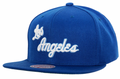 Los Angeles Lakers Mitchell & Ness Blue Core Basic Snapback Hat for Men product image 1, provided for visual reference and