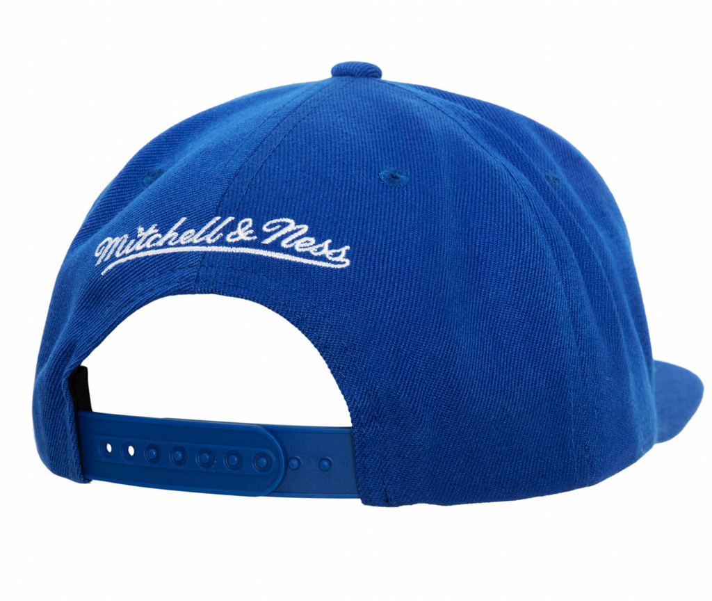 Los Angeles Lakers Mitchell & Ness Blue Core Basic Snapback Hat for Men product image 2, provided for visual reference and