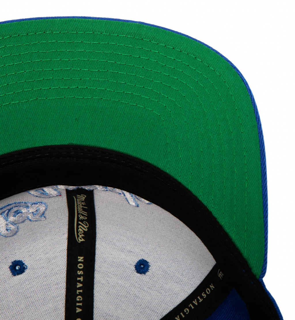 Los Angeles Lakers Mitchell & Ness Blue Core Basic Snapback Hat for Men product image 3, provided for visual reference and