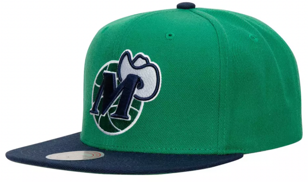 Dallas Mavericks Mitchell & Ness 2 Tone 2.0 Snapback Hat for Men product image 1, provided for visual reference and product