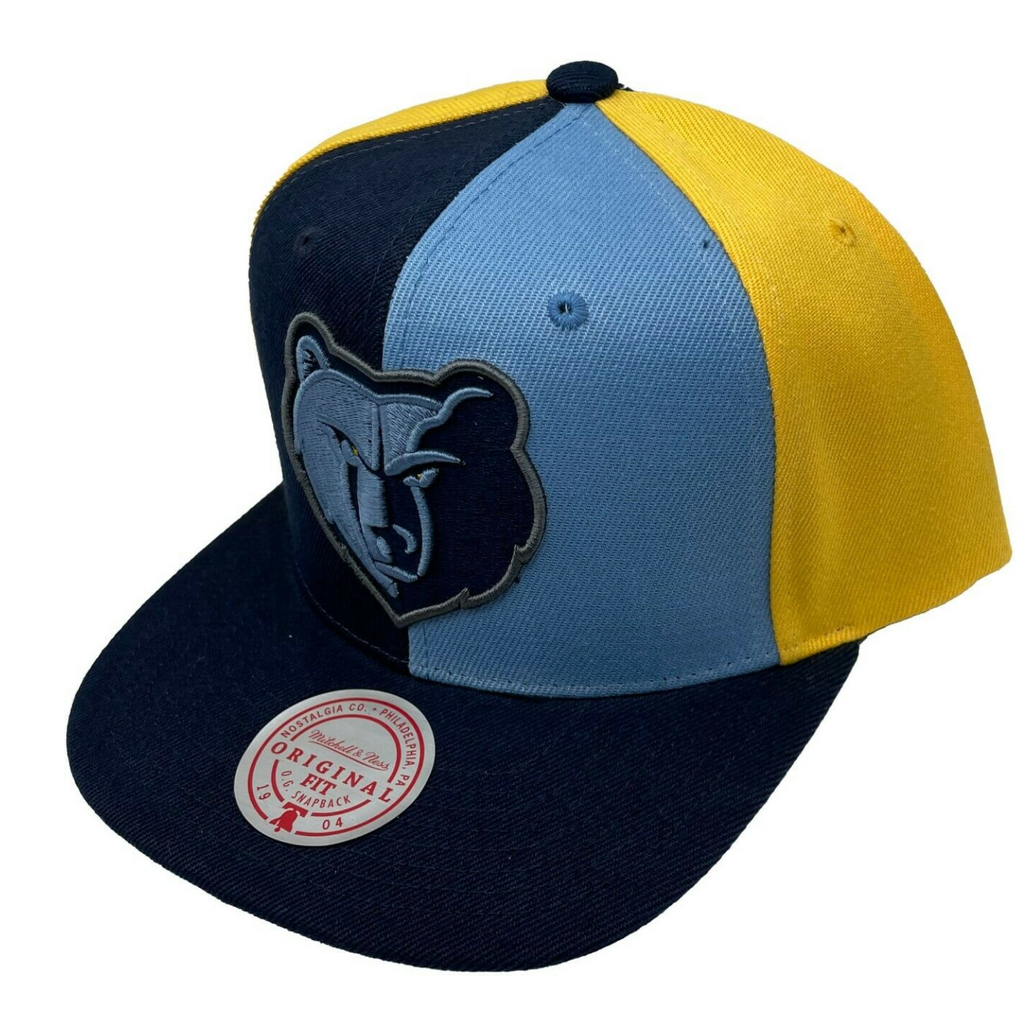 Memphis Grizzlies Mitchell & Ness NBA Pinwheel Snapback Hat product image 4, provided for visual reference and product