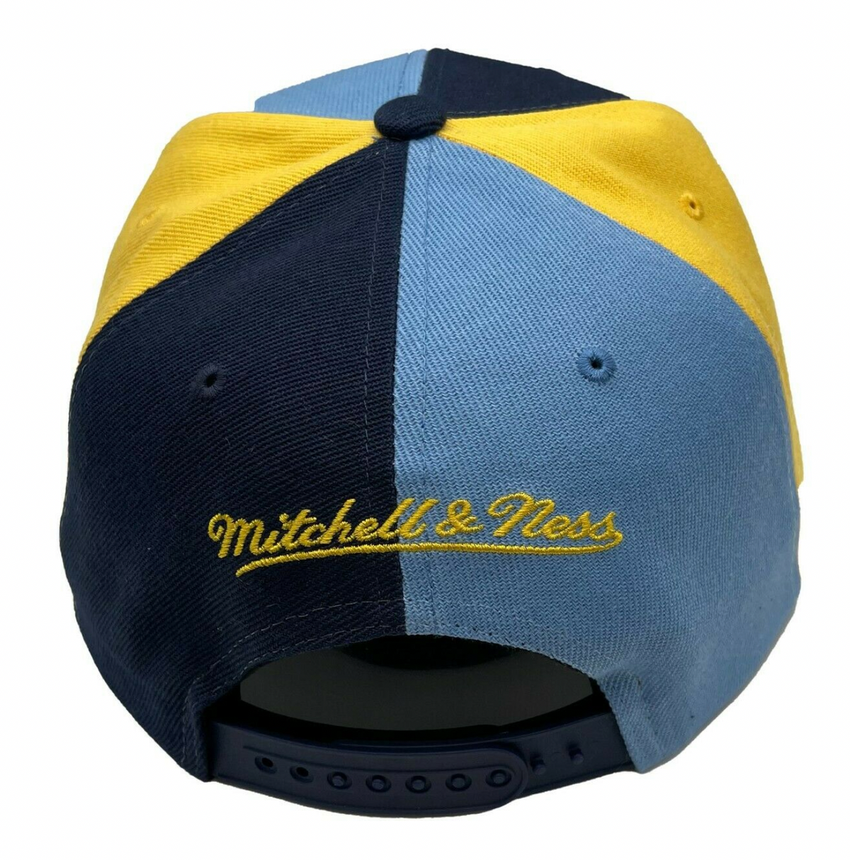 Memphis Grizzlies Mitchell & Ness NBA Pinwheel Snapback Hat product image 5, provided for visual reference and product