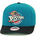 Detroit Pistons Mitchell & Ness 2 Tone 2.0 Teal Snapback Hat for Men product image 1, provided for visual reference and