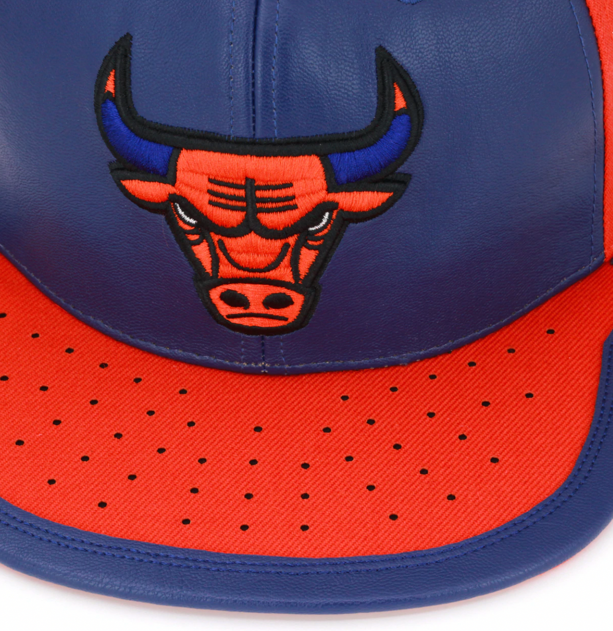 Chicago Bulls Day One Knicks Orange/Navy Mitchell & Ness Snapback Hat product image 4, provided for visual reference and