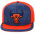 Chicago Bulls Day One Knicks Orange/Navy Mitchell & Ness Snapback Hat product image 1, provided for visual reference and