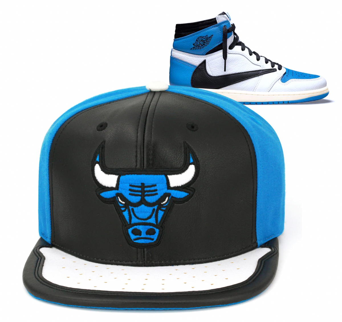 Chicago Bulls Day One Black/Blue/White Mitchell & Ness Snapback Hat product image 4, provided for visual reference and