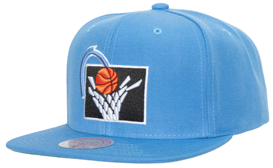 Mens Cleveland Cavaliers Blue Ground 2.0 Mitchell & Ness Snapback Adjustable Hat product image 1, provided for visual