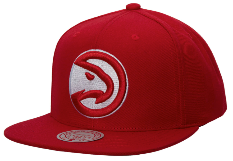 Atlanta Hawks Mitchell & Ness Ground 2.0 Snapback Hat for Men product image 1, provided for visual reference and product