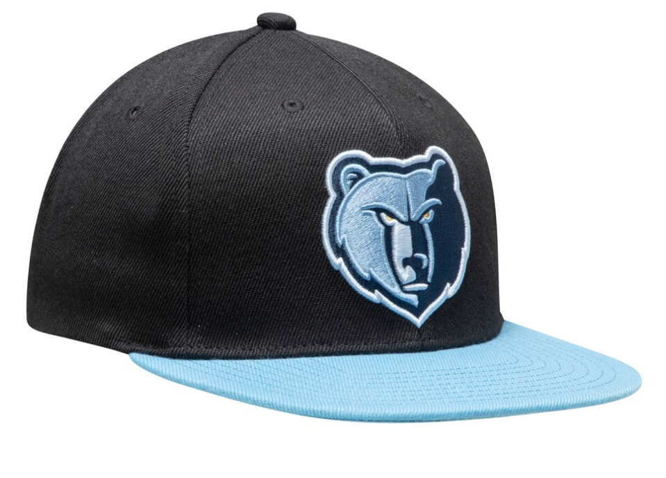 Mens NBA Memphis Grizzlies Navy 2-Tone 2.0 Snapback Hat By Mitchell And Ness product image 2, provided for visual reference