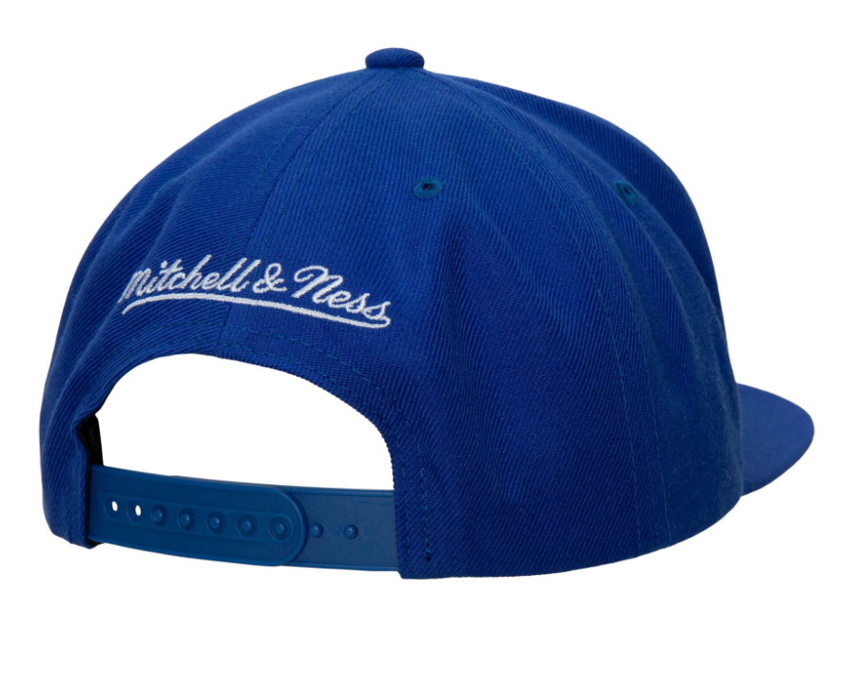 New York Knicks Mitchell & Ness NBA HWC Ground 2.0 Snapback Hat for Men product image 2, provided for visual reference and