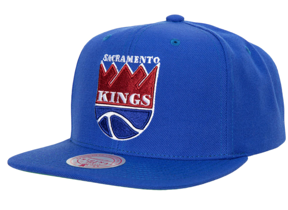Mitchell & Ness Sacramento Kings Ground 2.0 Royal Blue Snapback Hat for Men product image 1, provided for visual reference