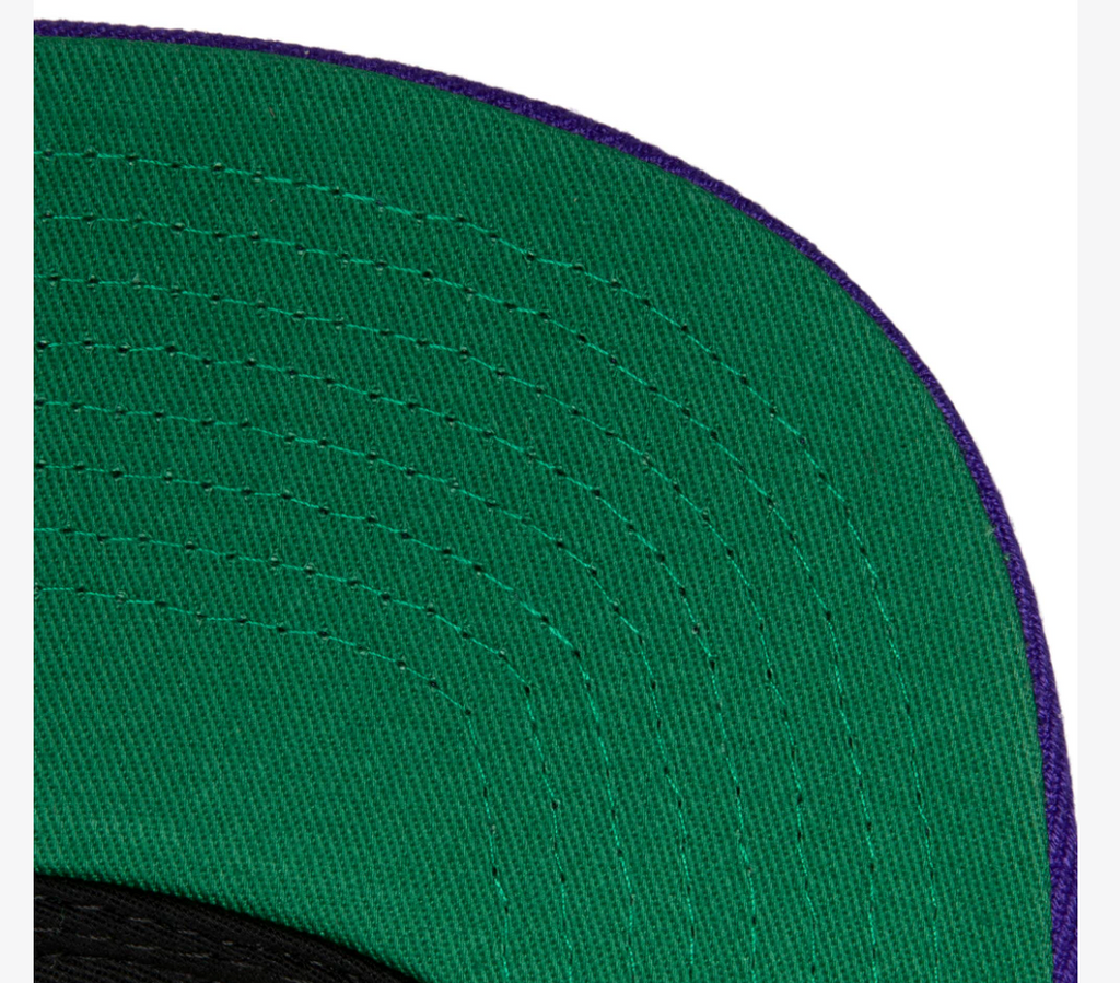 Los Angeles Lakers Sharktooth Snapback Hat By Mitchell & Ness product image 3, provided for visual reference and product