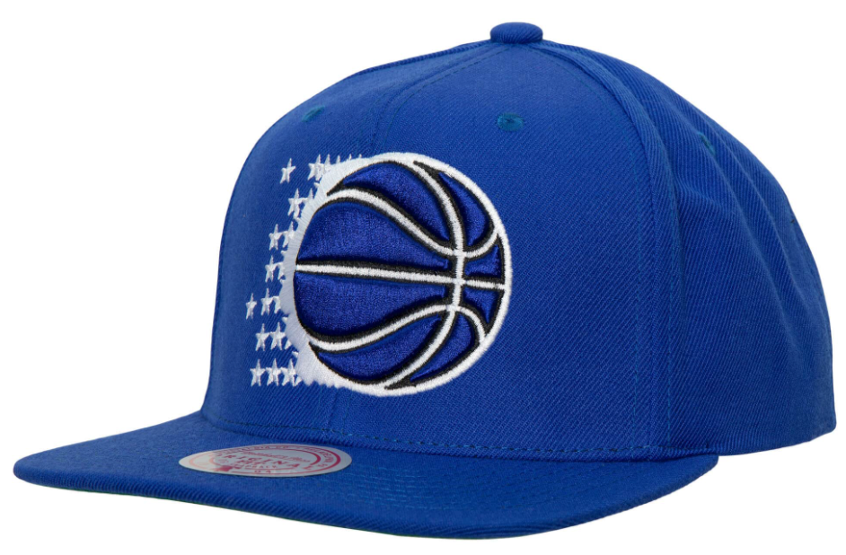 Mitchell & Ness Orlando Magic Blue Ground 2.0 Snapback Adjustable Hat for Men product image 1, provided for visual reference