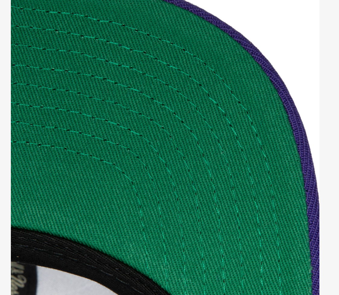 Toronto Raptors Ground 2.0 Purple Snapback Hat By Mitchell & Ness for Men product image 3, provided for visual reference and