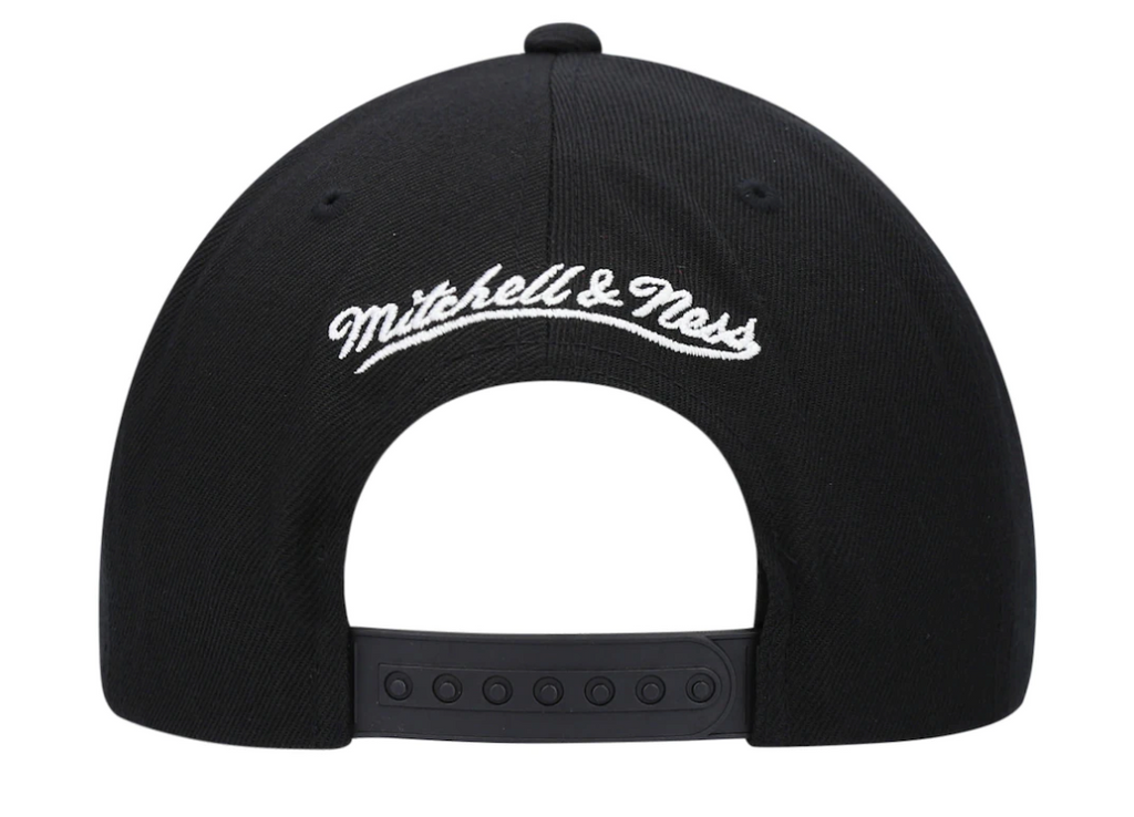 Mitchell & Ness San Antonio Spurs Ground 2.0 Black Adjustable Snapback Hat for Men product image 4, provided for visual