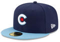 Chicago Cubs New Era Navy/Light Blue City Connect 59FIFTY Fitted Hat for Men product image 1, provided for visual reference