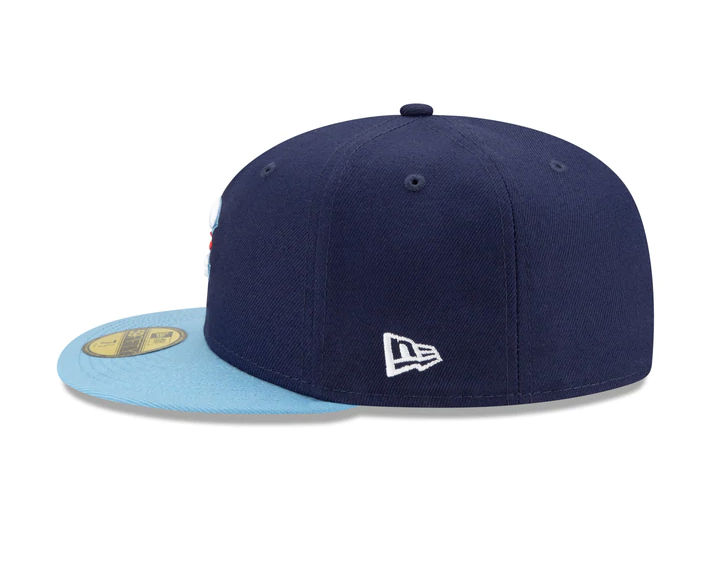 Chicago Cubs New Era Navy/Light Blue City Connect 59FIFTY Fitted Hat for Men product image 4, provided for visual reference