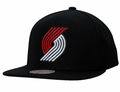 Portland Trail Blazers Ground 2.0 Black Mitchell & Ness Snapback Hat product image 1, provided for visual reference and