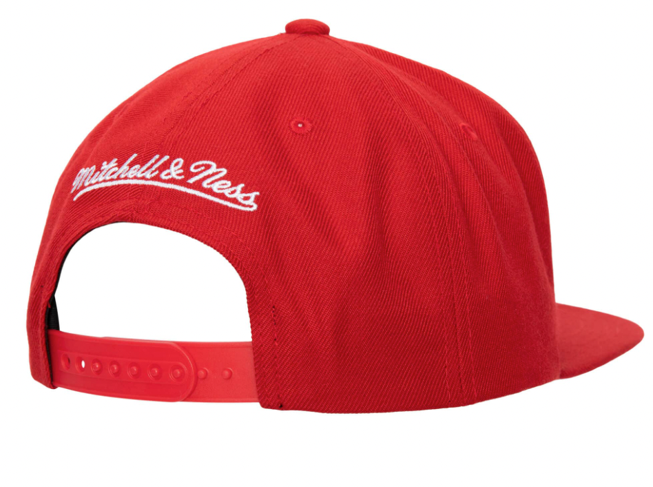 Portland Trail Blazers Ground 2.0 Red Mitchell & Ness Snapback Hat product image 4, provided for visual reference and