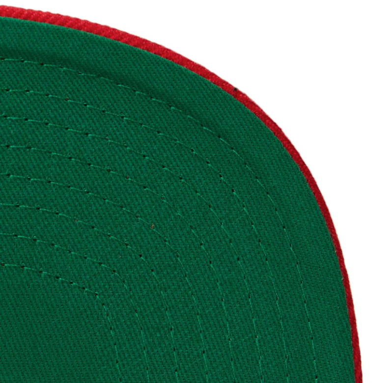 Portland Trail Blazers Ground 2.0 Red Mitchell & Ness Snapback Hat product image 5, provided for visual reference and