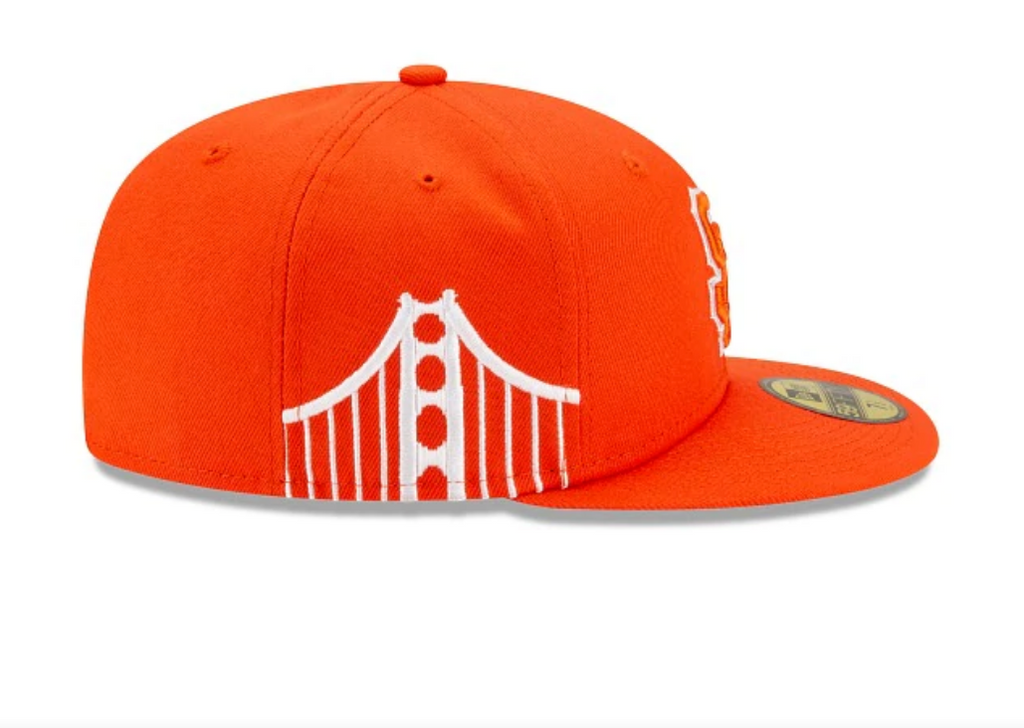San Francisco Giants New Era Orange City Connect 59FIFTY Fitted Hat for Men product image 4, provided for visual reference