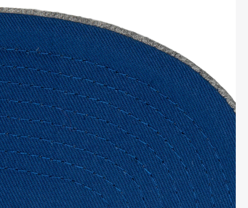 Detroit Pistons Gray Heather 2.0 Mitchell & Ness Snapback Hat product image 5, provided for visual reference and product