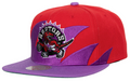 Toronto Raptors HWC Sharktooth Mitchell & Ness Snapback Hat product image 1, provided for visual reference and product