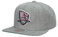New Jersey Nets HWC Gray Heather 2.0 Mitchell & Ness Snapback Hat product image 1, provided for visual reference and product
