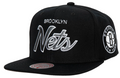 Brooklyn Nets Team Script 2.0 Mitchell & Ness Snapback Hat product image 1, provided for visual reference and product detail