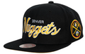 Denver Nuggets Team Script 2.0 Mitchell & Ness Snapback Hat product image 1, provided for visual reference and product