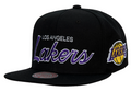 Los Angeles Lakers Team Script 2.0 Mitchell & Ness Snapback Hat product image 1, provided for visual reference and product