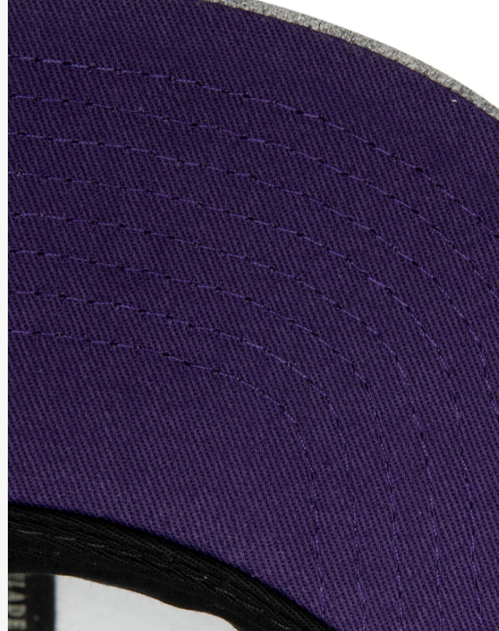 Los Angeles Lakers Gray Heathered 2.0 Mitchell & Ness Snapback Hat product image 3, provided for visual reference and