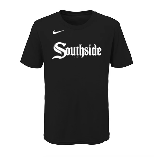 Youth Chicago White Sox Luis Robert Nike Black City Connect T-Shirt product image 2, provided for visual reference and