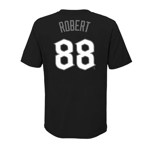 Youth Chicago White Sox Luis Robert Nike Black City Connect T-Shirt product image 3, provided for visual reference and