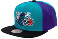 Charlotte Hornets NBA On The Block Mitchell & Ness Snapback Hat product image 1, provided for visual reference and product