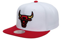 Chicago Bulls Mitchell & Ness 50th Anniversary Red/White Snapback Hat for Men product image 1, provided for visual reference