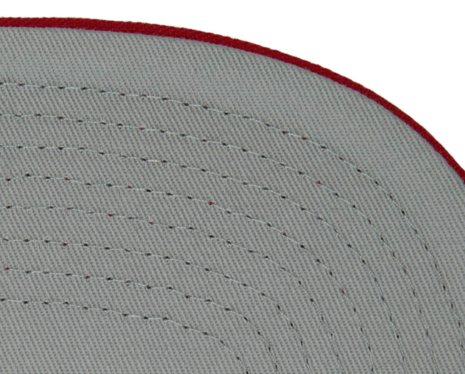 Chicago Bulls Mitchell & Ness 50th Anniversary Red/White Snapback Hat for Men product image 3, provided for visual reference